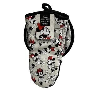 Disney Minnie Mouse Oven Mitt and Pot Holder set New